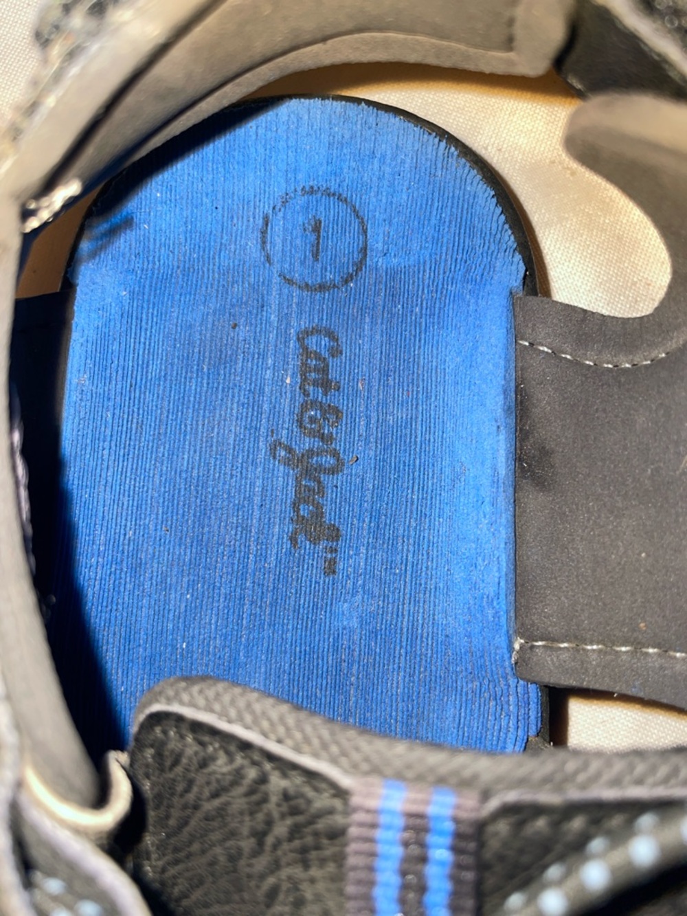 Cat & Jack Black & Blue Kids velcroe Closed-Toe Sport Sandals little kids size 1 - Picture 7 of 7